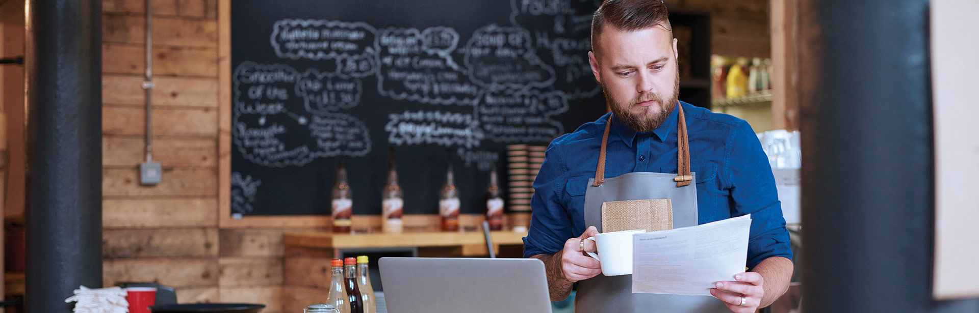 Gentleman at a coffee shop