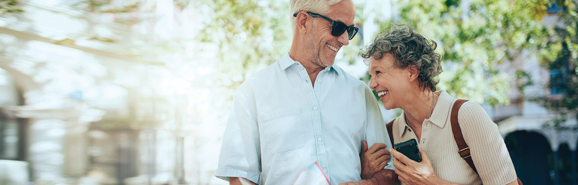 Happy older couple